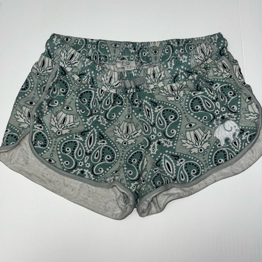 Paisley Lotus Ivory Ella Shorts